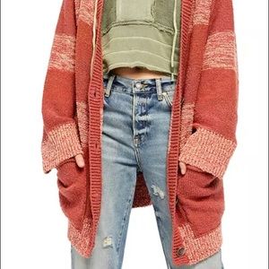Free People Southport Oversized Beach Cardigan